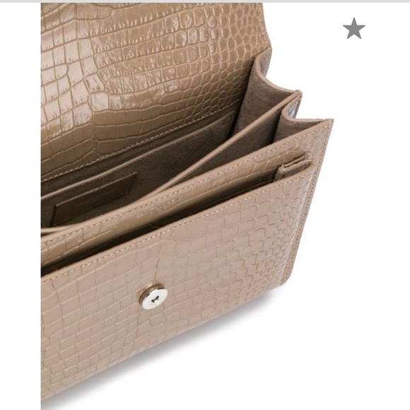 Saint Laurent Sunset Medium Croco Bag - Picture 6 of 15